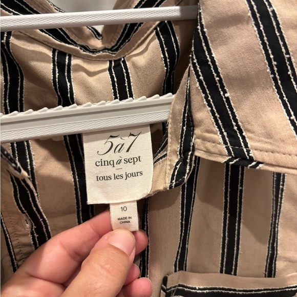 Cinq A Sept Arlette striped dress - Picture 5 of 5